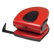 Діркопробивач 30арк. Scholz 8см з лінійкою 4314  червоний 04010751