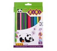 Олівці 18 кольорів Zibi ZB.2415