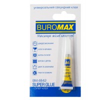 Клей  3 г Супер Buromax ВМ.4842