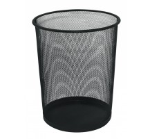 Кошик для папера металевий круглий 19л, чорний, Q-CONNECT KF00871