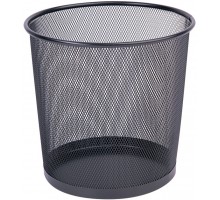 Кошик ддля папера металевий круглий 12л, чорний, Q-CONNECT KF00873