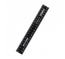 Лінійка 20см пластикова BUROMAX BM.5827-20 чорна