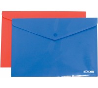 Конверт на кнопці А4 Economix E31305-50 непрозорий, фактура помаранч, асорті