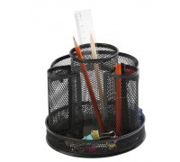 Органайзер для столу Q-CONNECT Office Set, металевий, поворотний, чорн KF17294