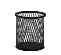 Підставка для ручок кругла металева чорна KF00864  (Q-CONNECT)