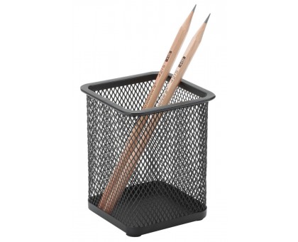 Підставка для ручок квадратна металева чорна KF15106  (Q-CONNECT)