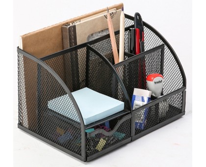 Підставка-органайзер Q-CONNECT 220*140*130мм металева, чорна KF17295