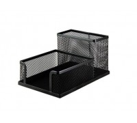 Підставка-органайзер 100х150х90мм металева сітка чорна BUROMAX BM.6242-01