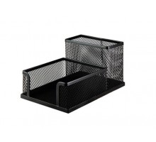 Підставка-органайзер 100х150х90мм металева сітка чорна BUROMAX BM.6242-01