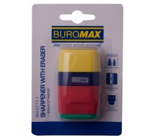 Гумка + точилка з контейнером RAINBOW Buromax арт. BM.4771-1