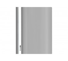 Швидкозшивач А4 без перфорації пластиковий Economix глянсовий з прозорим верхом E31511-10 сірий