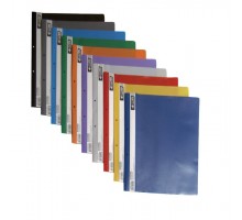 Швидкозшивач А4 з перфорацією пластиковий 4Office 4-240 жовтий