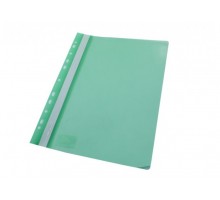 Скоросшиватель с прозрачным верхом 4Office А4 с перф. 2 отв. пластик зеленый Арт. 4-240 03040344