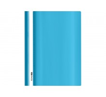 Швидкозшивач А4 без перфорації пластиковий Economix з прозорим верхом E31511-11 блакитний