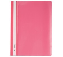 Швидкозшивач А4 б/перфорац. пласт. з прозор. верхом рожевий BUROMAX BM.3311-10