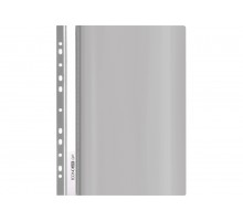 Швидкозшивач А4 з перфорацією пластиковий Economix з прозорим верхом E38504-10 сірий