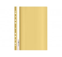 Швидкозшивач А4 з перфорацією пластиковий Economix з прозорим верхом E38504-05 жовтий