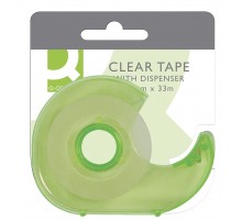 Стрічка клейка Q-CONNECT KF27009 19ммх31м в деспенсері 