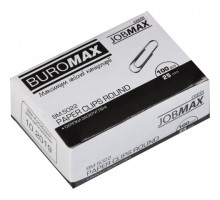 Скріпки 25мм 100шт оцинковані круглі BUROMAX BM.5022