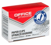Скріпки 28мм 100шт круглі OFFICE PRODUCTS 18082815-19
