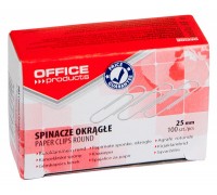 Скріпки OFFICE PRODUCTS 18082515-19 25мм 100 шт круглі  