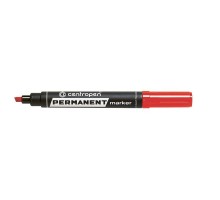 Маркер перманентний "Centropen" 8576/02 скошений 5мм червоний