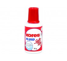 Коригуюча рідина Kores Fluid Soft Tip на спиртовій основі 25 мл с губкою Арт. К66403G 