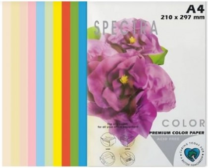 Папір кольоровий 80г/м, А4 10кол./10шт./100арк. супер мікс SPECTRA-Rainbow Pack IT 85 B /16.4243/