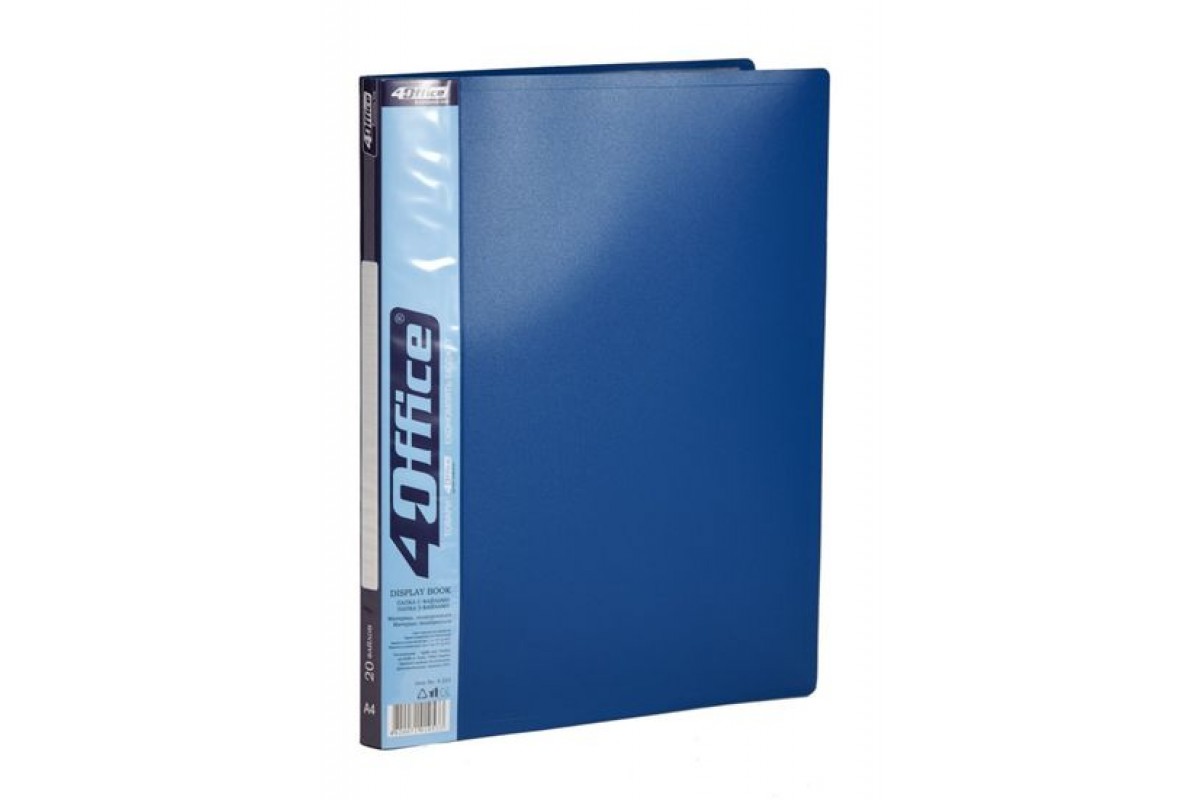 Дисплей-книга 20арк А4 4Office PP 4-223 асорті