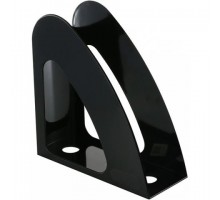 Лоток для паперів вертикальний пластиковий Веселка JOBMAX 80613 чорний