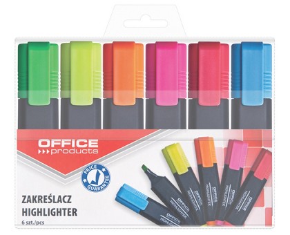 Набір маркерів текст. 6 кольор. 1-5мм OFFICE PRODUCTS 17055219-99