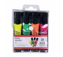 Набір маркерів текст. з гум. покриттям 2-5 мм, 4 шт OFFICE PRODUCTS 17055614-99