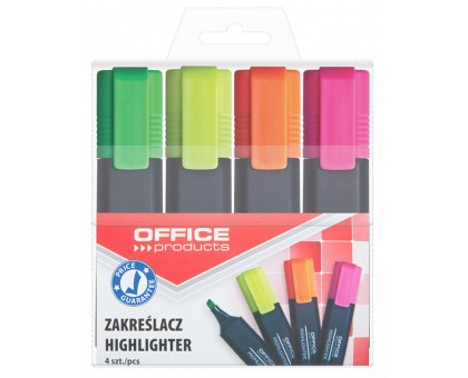 Набір маркерів текстових OFFICE PRODUCTS 17055214-99, 4 шт 1-5мм