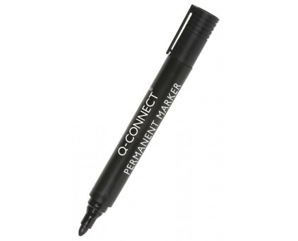 Перманентний маркер Q-CONNECT, круглий, 2-3 мм (лінія), чорний   KF26045