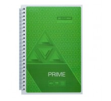 Блокнот А5  96 арк на бічній спіралі картонна обкладинка клітинка PRIME салатовий BUROMAX 24551101-15