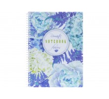 Блокнот "Spring Mood: Swan" А5, пластикова обкладинка, спіраль, 80арк клітинка Е21952-02