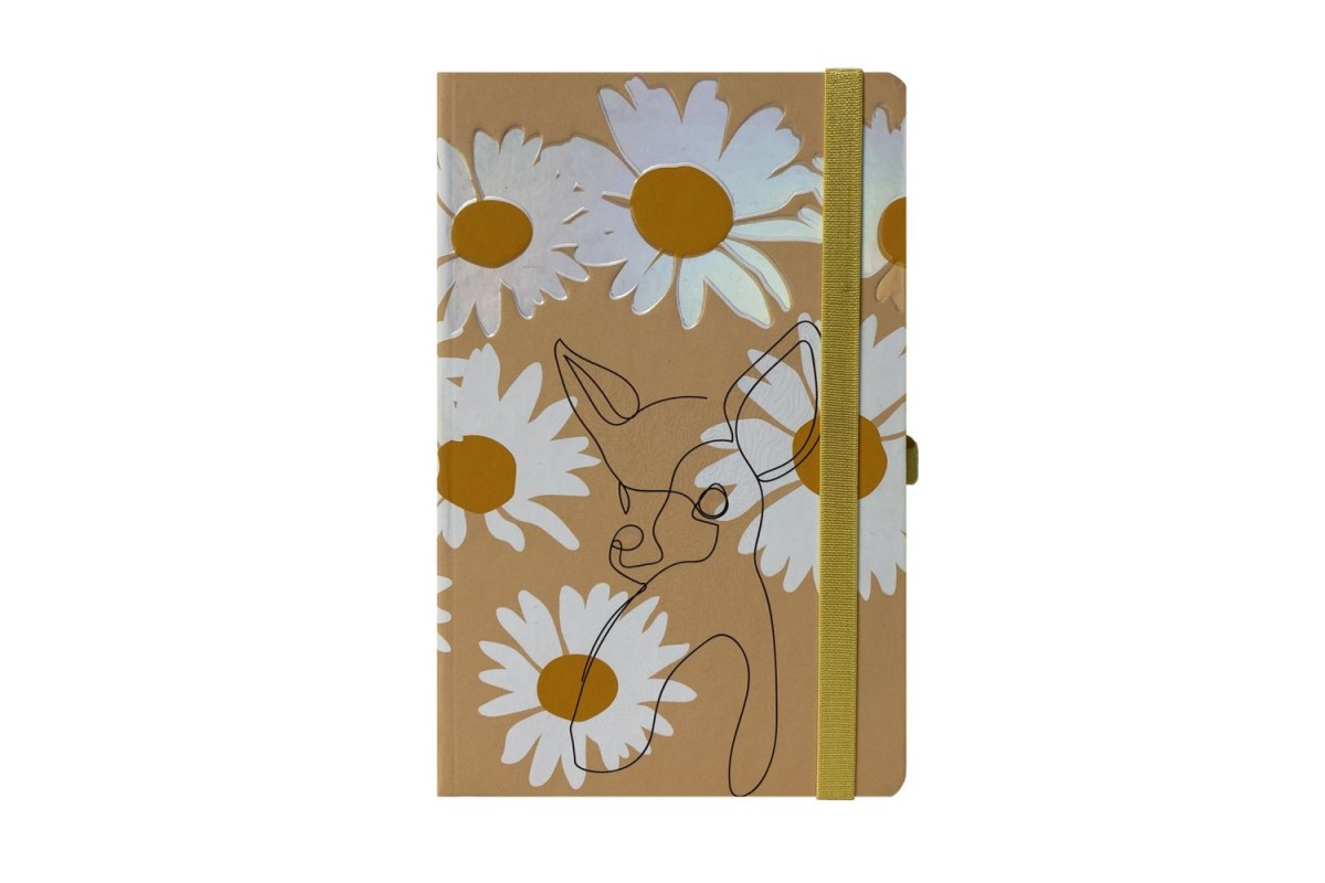 Книжка записна NATURE, на гумці, 136х207 мм, 96 аркушів, клітинка
