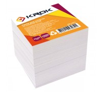 Папір для нотаток 9х9см 1000 арк. Krok непроклеєний KR-1311 білий