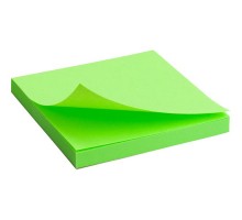 Папір для нотаток клейкий 75х75мм 80арк Axent 2414-12-A неон зелений