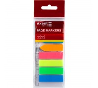 Закладки пластикові Стрілка+прямокутні 45х12 мм 8 неонових кольорів 200 арк. Delta by Axent D2451