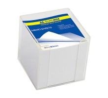 Папір для нотаток білий 9х9см 900арк. в прозорому боксі BUROMAX BM.2290-03