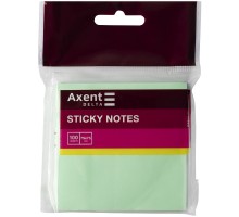 Папір д/нотат. клейкий 75x75мм 100арк. зелений  Axent D 3314-02