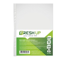 Файл А4+ 40мкн 100шт прозорий глянсовий Fresh Up FR-20-40 600459