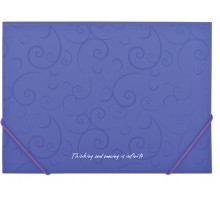 Папка на гумці  А4 пластикова Barocco фіолетова BUROMAX BM.3914-07