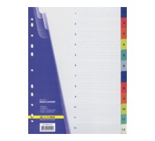 Розділювач сторінок А4 цифровий 1-12 BUROMAX BM.3212