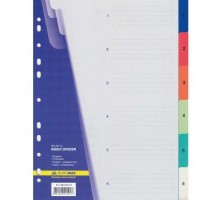 Розділювач сторінок А4 цифровий 1-6 BUROMAX BM.3210 кольоровий