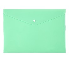 Конверт на кнопці А4 Pastelini 1412-09-A неом"ята
