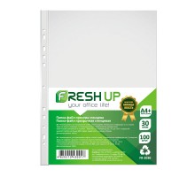 Файл А4+ 30мкн 100шт прозорі глянсові Fresh Up FR-2030