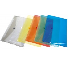 Папка-конверт А4 на кнопці DONAU 180мкм асорті 8544001PL