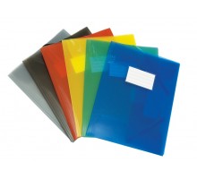 Папка DONAU на еластичній основі, ПП, А4, 480 мікрон, 3 клапани, напівп асорті 8568001PL